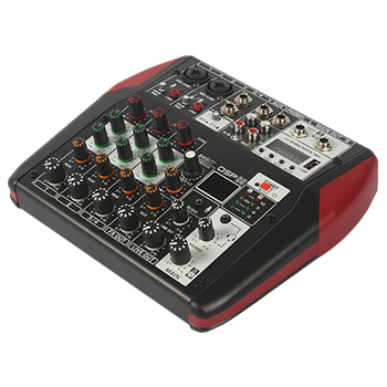 Wholesale cheap price sound mixer updated P6 series blue tooth function audio mixer console with USB mini dj mixer